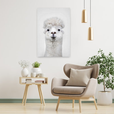 Art mural abstrait contemporain lama
