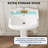 Bathroom Pedestal Sinks,Pedestal Sink 23" W X 19" D Vintage White Ceramic Pedestal Bathroom Sink,4"-3 Hole