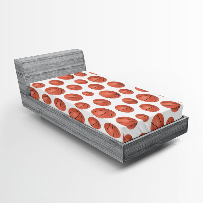 Ensemble de 2 drap-housse de basketball Ambesonne, Drap-housse de taille simple
