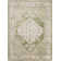 Haydel Oriental Machine Washable Power Loom Polyester Area Rug in Ivory/Green