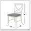 Ensemble de salle à manger 6 pièces en bois avec chaises rembourrées et banc Carrol, pour les intérieurs modernes et classiques.-796290140