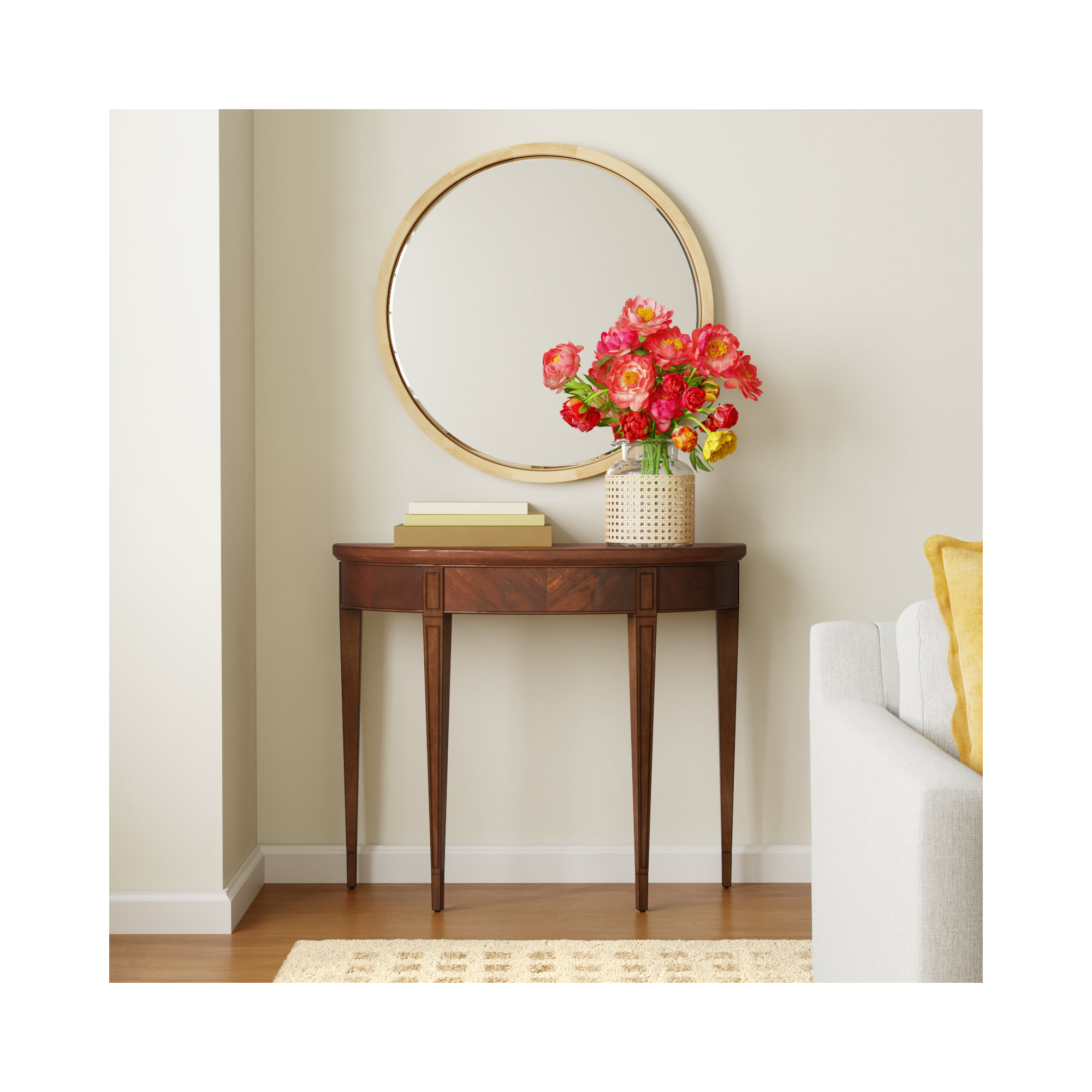 Kal 36'' Console Table, Olive Ash Burl