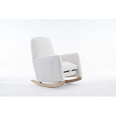 Chaise berçante de chambre de bébé avec repose-pieds réglable pour le salon, intérieur