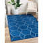 Tapis bleu marine à motif géométrique Debrodie-1351287653