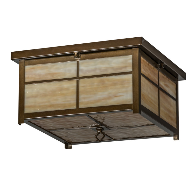 Plafonnier encastré 4 lumières 21,25 po, Beige