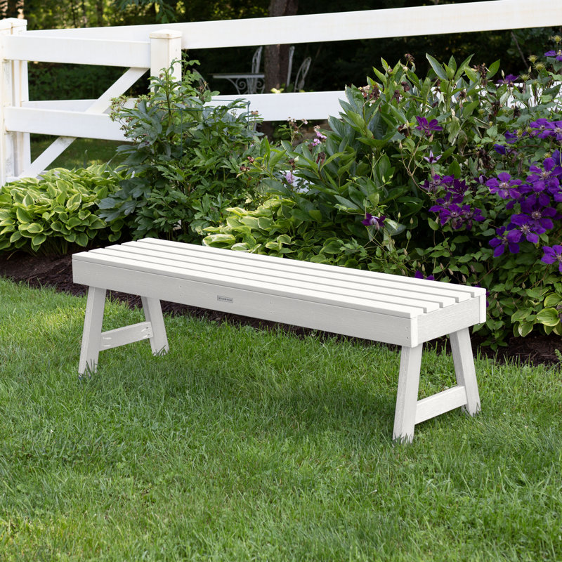 Midwest Plastic Outdoor Bench, White