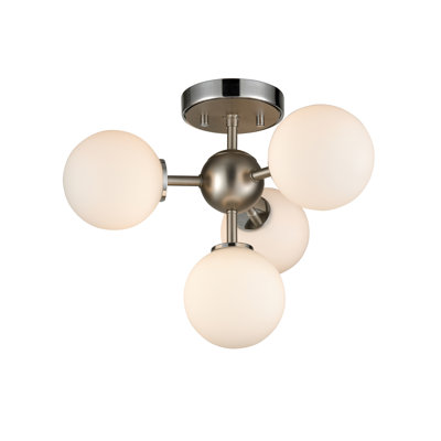 Pickerington Glass Semi Flush Mount