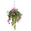 Faux Flowering Plant in Wood Basket-31398865-31398868