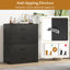 Commode de rangement horizontale empilable à 2 tiroirs avec poignées-124801727