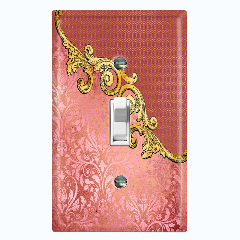 Patterned 1 - Gang Toggle Light Switch Standard Wall Plate