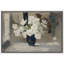Fleurs blanches dans le vase, impression sur toile encadrée-109881667-109881671