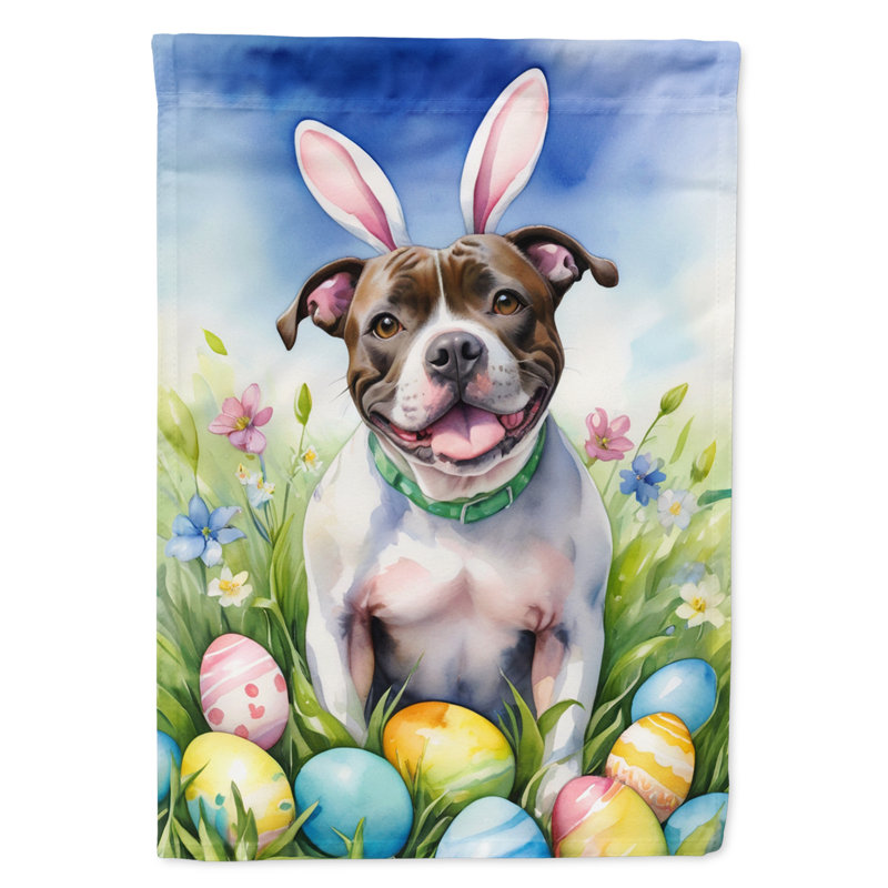 Easter Egg Hunt Double Sided 40'' H x 28'' W Polyester Easter House Flag