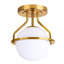 Plafonnier semi-encastré en verre 1 lumière-1251592976