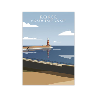Roker North East Coast 1 Piece Wall Art