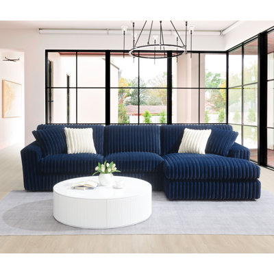 Canapé modulaire rembourré avec 4 coussins Margaruite