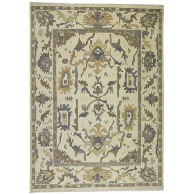 Tapis oriental crème Oushak Chobi