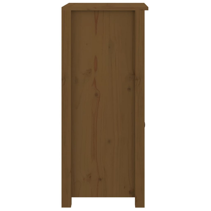 Overkamp 40cm Solid Wood Sideboard, Honey Brown