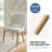 Piscoya Mid-century Modern Upholstered Dining Chairs With Solid Wood Legs (Set of 6)-100169556