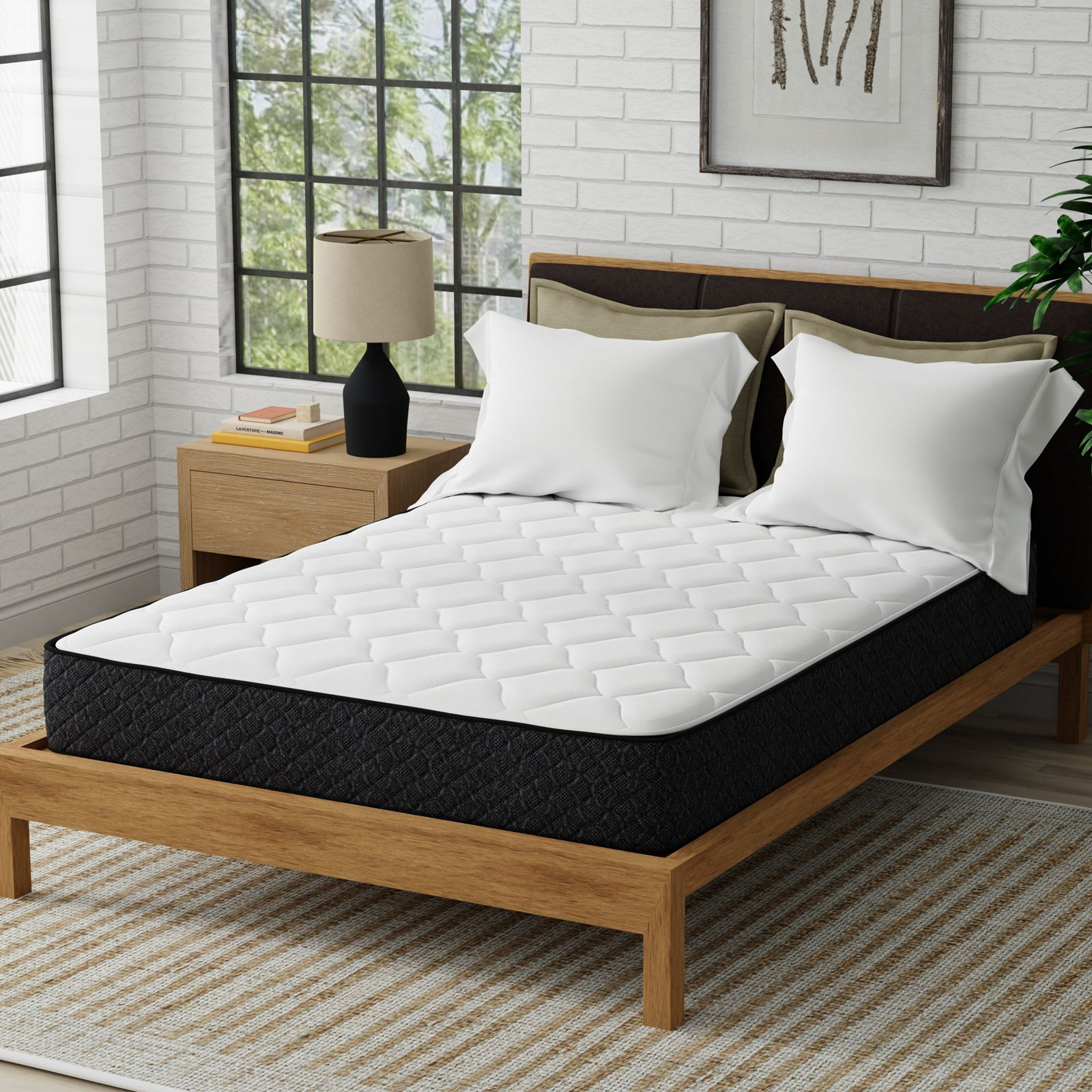 12" Medium Pillow Top Hybrid Mattress, Twin XL, 9''