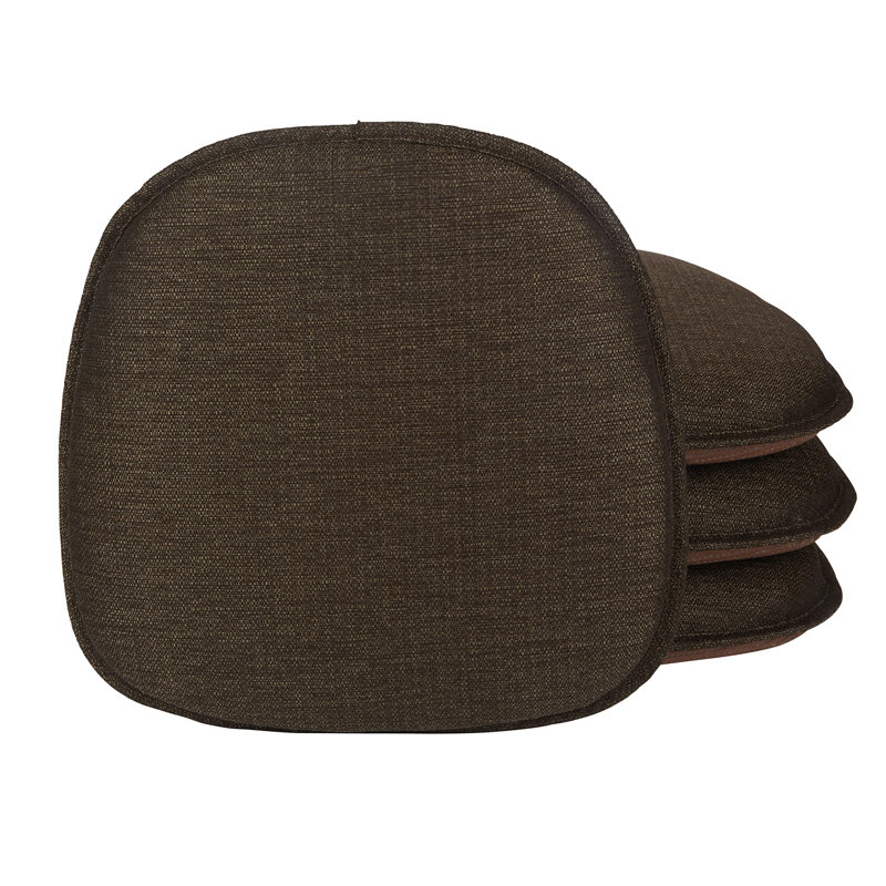 Non-Slip Windsor Chair Cushions, Chestnut