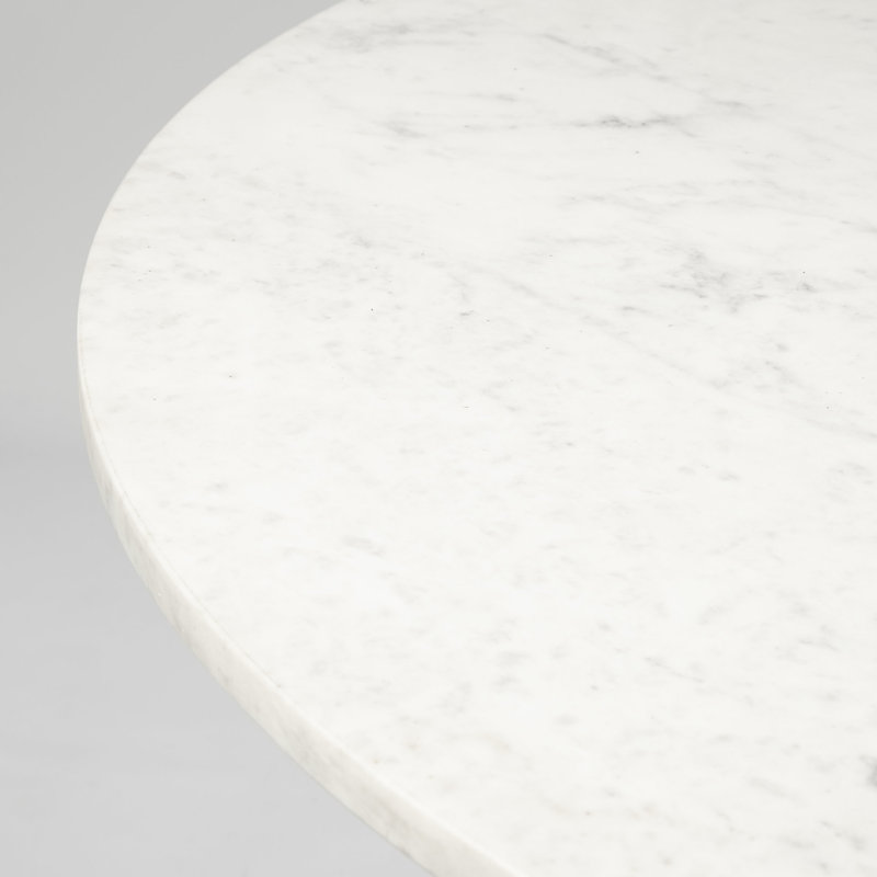 Table de salle à manger Wainwright, Noir, 48 po x 48 po, Hauteur standard (hauteur de 30 po)