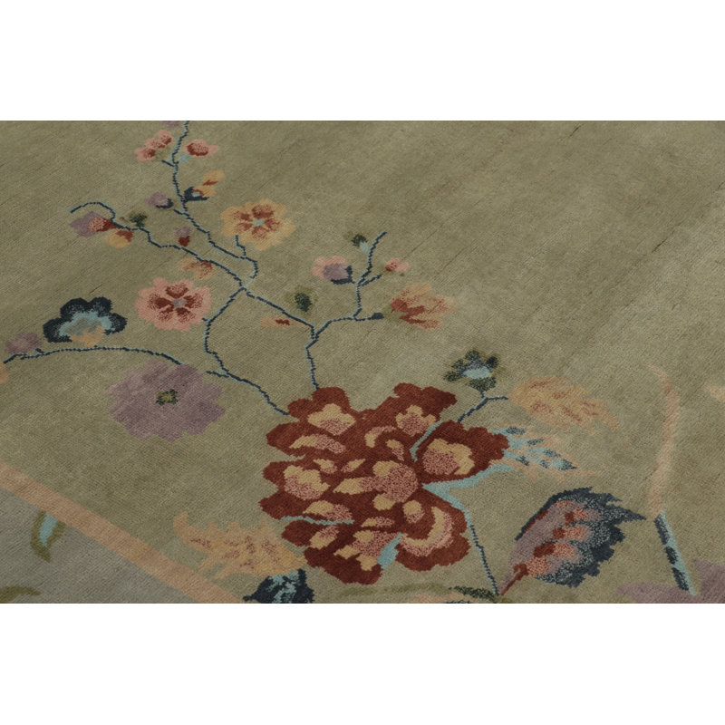Art Deco One-of-a-Kind 10'0X14'0 Hand Knotted Area Rug