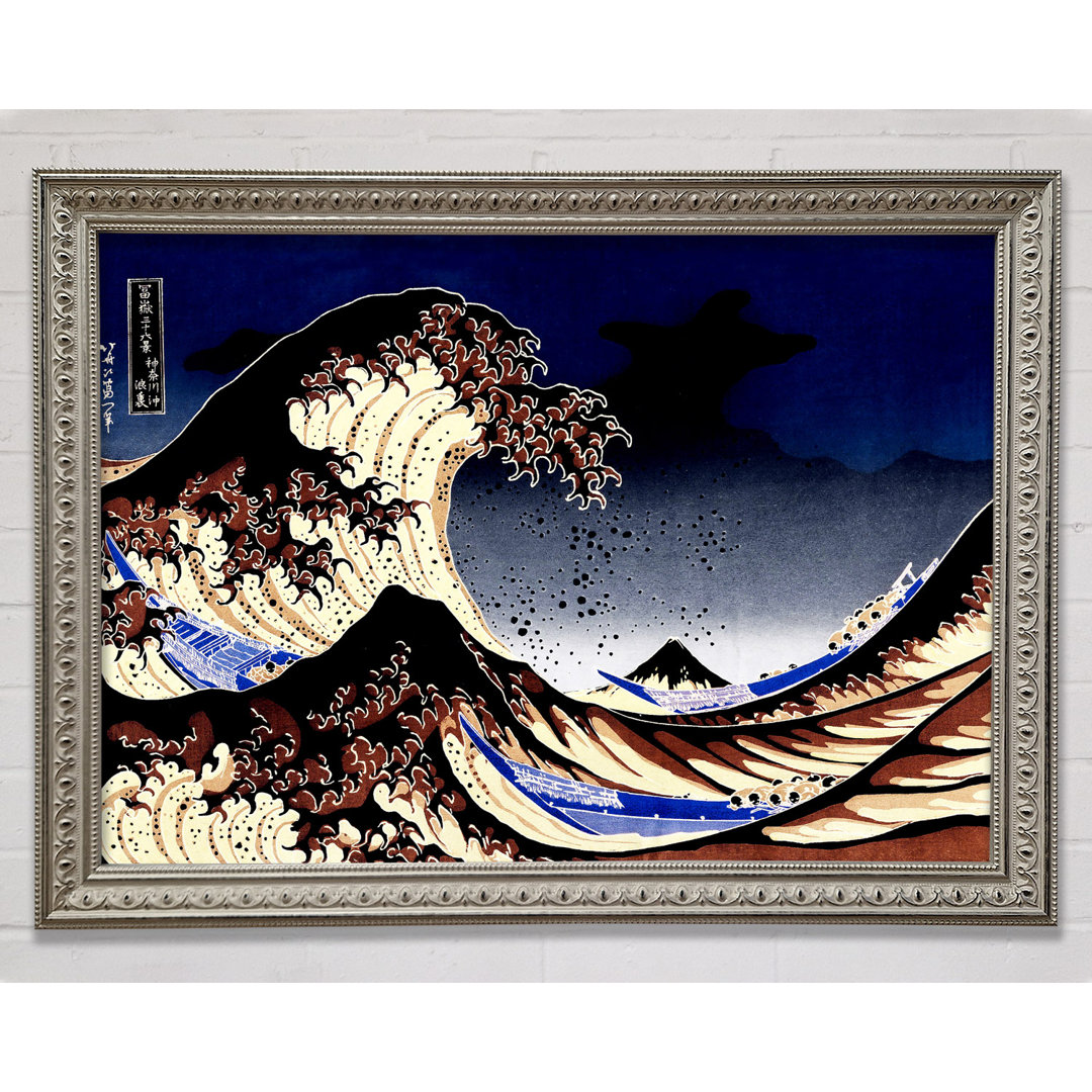 Die Welle von Katsushika Hokusai - Einzelner Bilderrahmen Druck