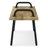 Berkeley Solid Mango Wood Industrial Entryway Bench with Sturdy Metal Legs-1111444922