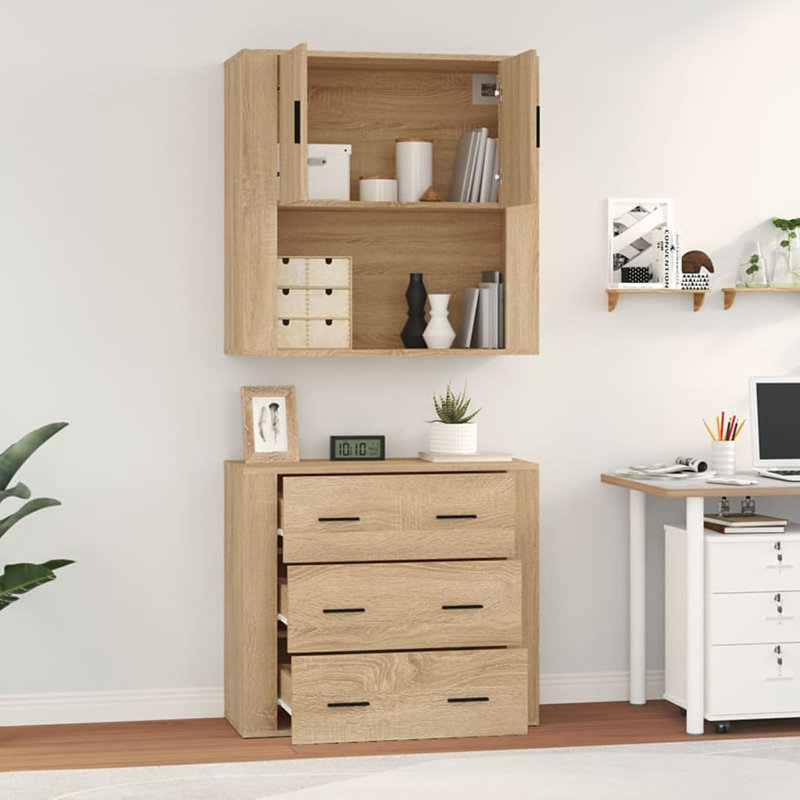 Vidaxl 80cm Sideboard, Beige