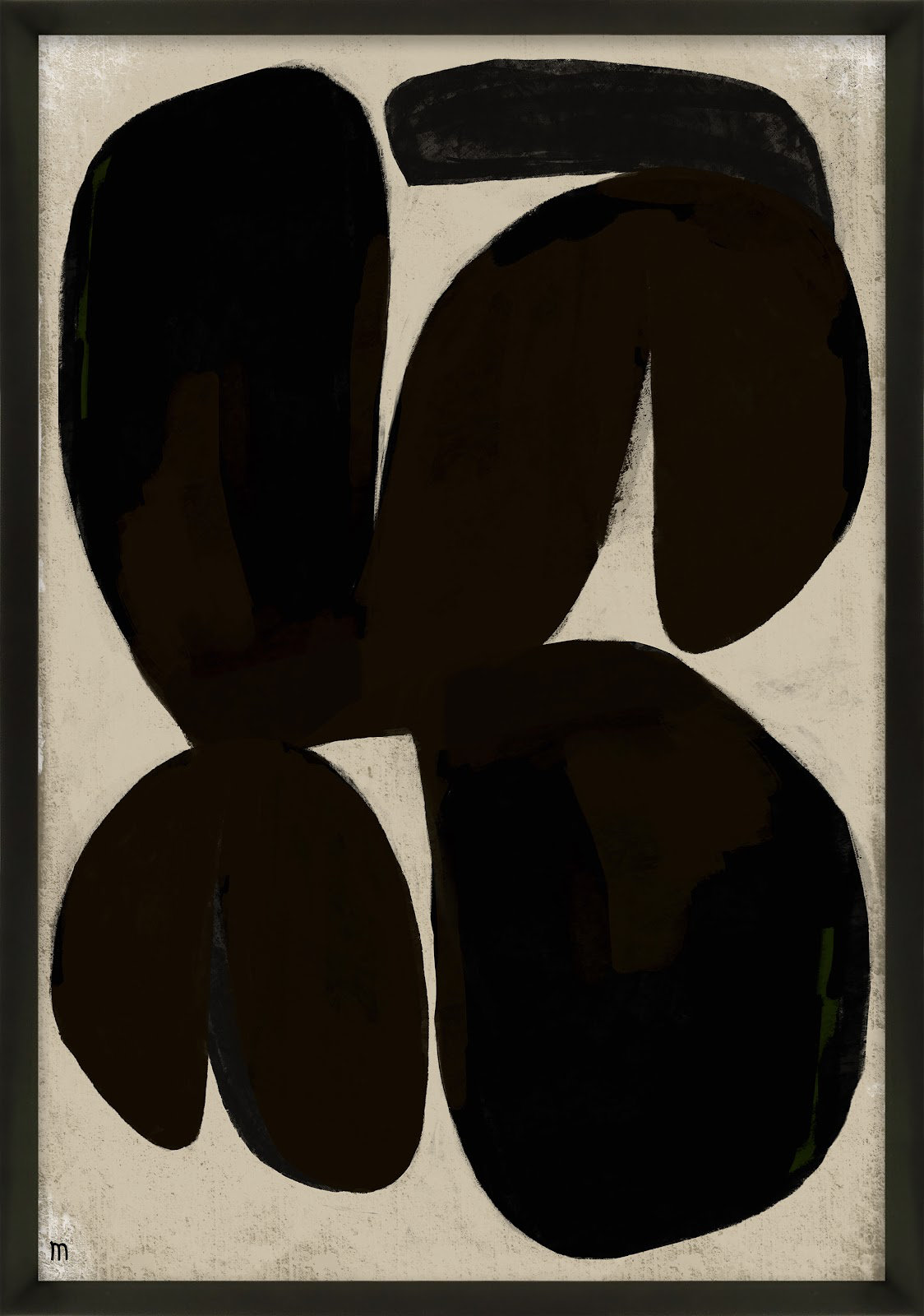Untitled by Studiom, Black, 38" H x 26.5" W x 1.25" D