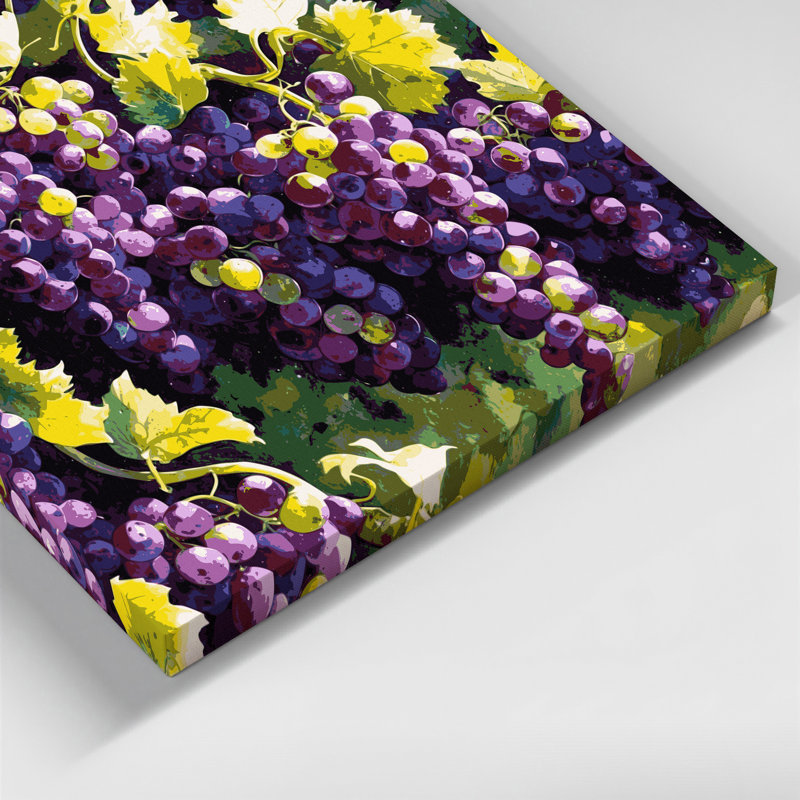 Art mural sur toile mauve, H 11 po x l 14 po