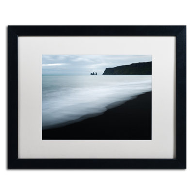 «White Waves» Fadel, reproduction de photo sur toile encadrée