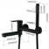 Solid Brass Wall Mounted Hand Shower head with Adjustable Tub Spout with Rough-in Valve