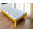 Yellow Solid Wood Twin Bed Frame