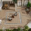 Paquet de 11 tuiles de patio en composite de bois-plastique pour terrasse de patio, tuiles de patio à emboîtement, tuile de terrasse rapide, tuile de cour, intérieur extérieur résistant à l'eau-124356317-124356314