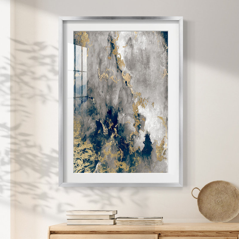 Chemin Hudson - impression encadrée, H 25,5 po x l 17,5 po, Argent argent