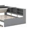Lit plateforme double avec tablettes, lit gigogne et tête de lit-1182322496