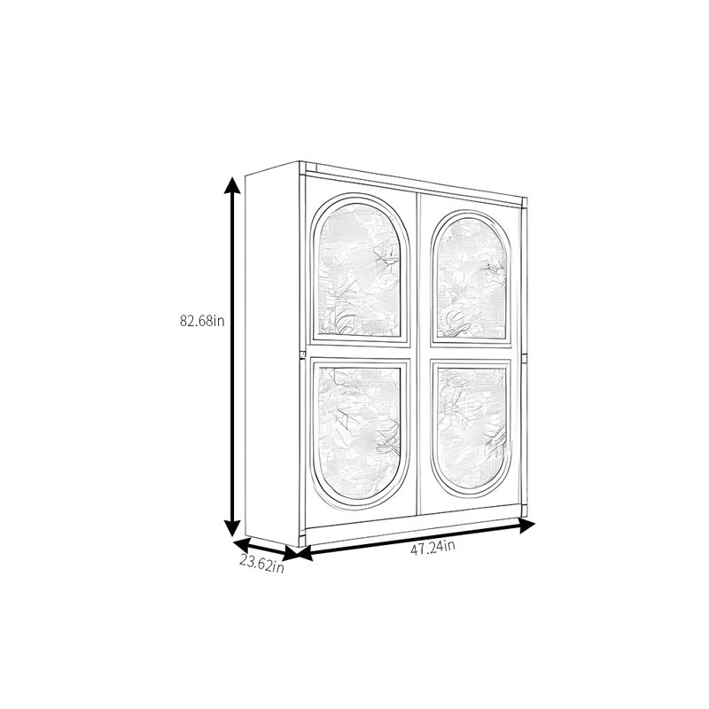 Garde-robe simple, tendance et élégante, H 82,68 po x l 47,24 po x P 23,62 po