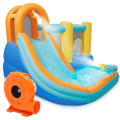 Glissade d'eau gonflable 9 'x 10' avec soufflerie
