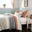 Courtepointe réversible en coton 6 pièces avec 3 coussins décoratifs Dawn-117361109-117361110