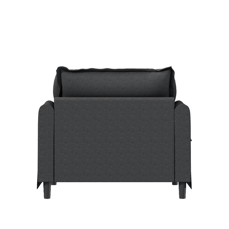 Fauteuil Modern, Grey Chenille