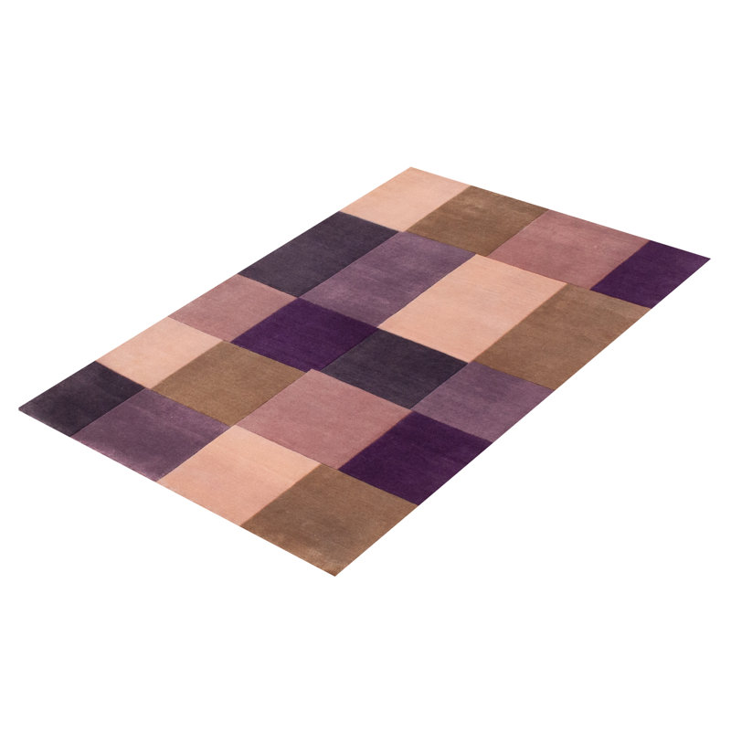 Tapis unique en laine noué à la main 3 pi 9 po x 5 pi 9 po nouvel âge Germar