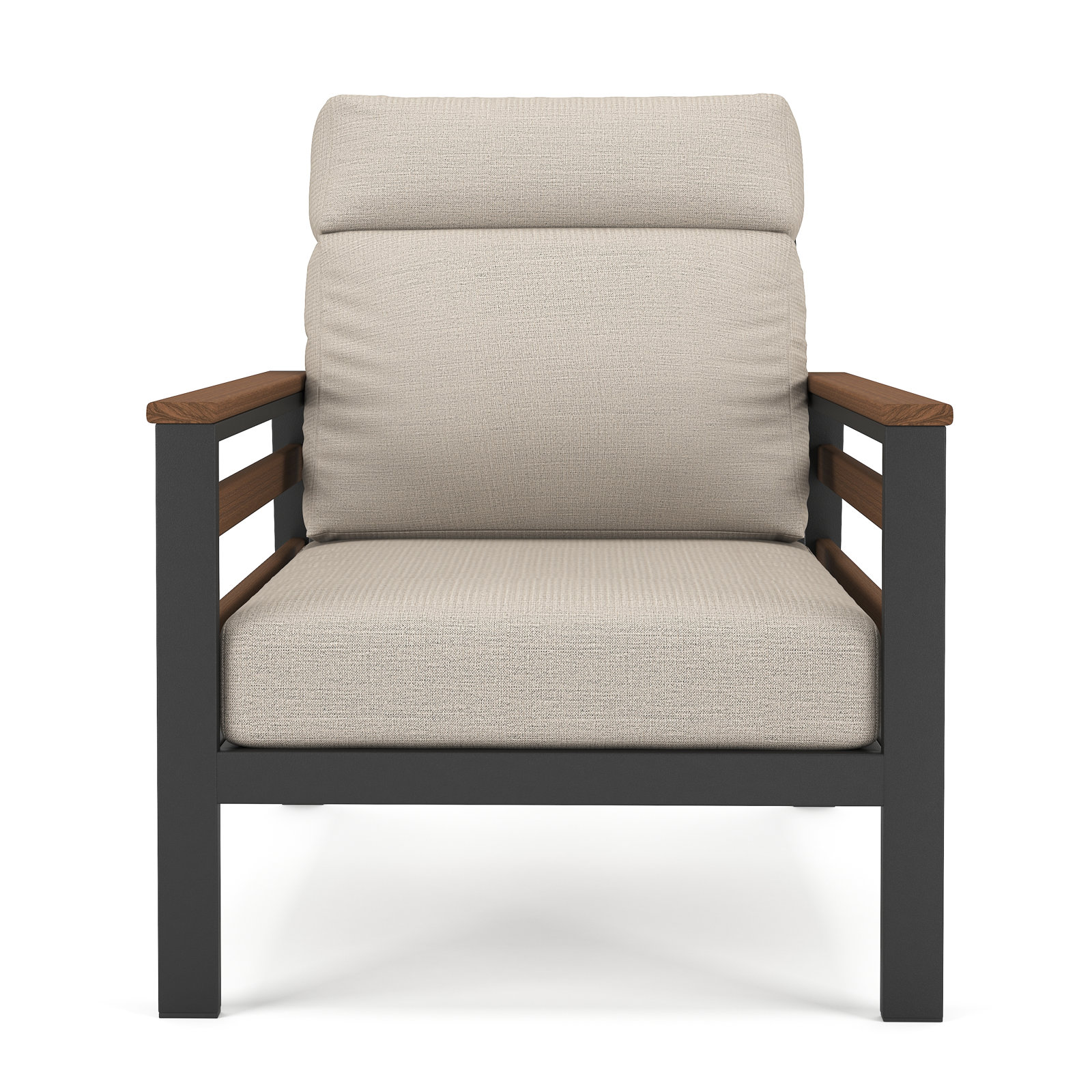 Townsend Sunbrella® Patio Lounge Chair, Brown, Cast Silver