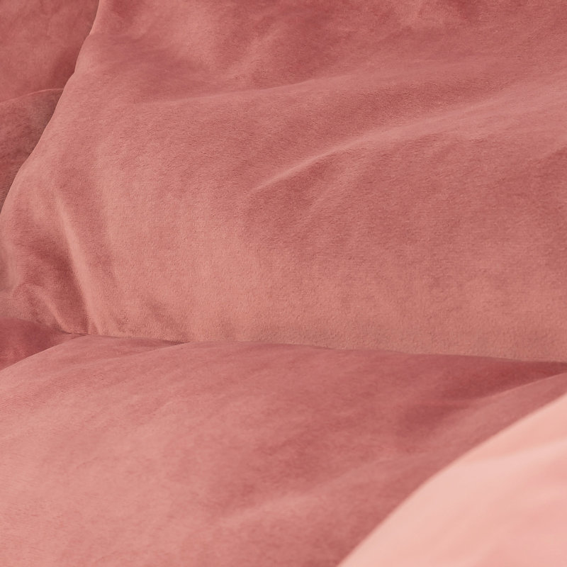 Bean Bag Bazaar Natalia Velvet Armchair Bean Bag and Square Footstool, Dusk Pink