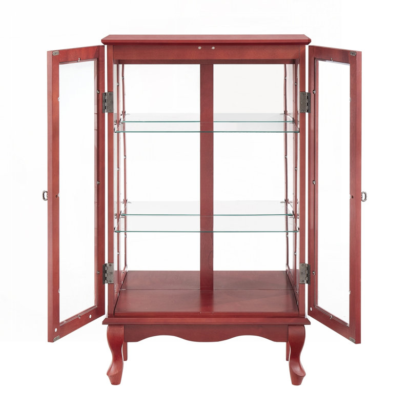 Vitrine 2 portes avec portes en verre trempé