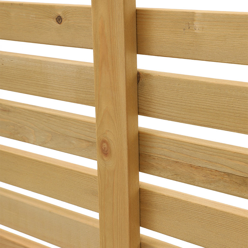 Castanon Garden Privacy Wood Fence Panels Included, 180cm H x 60cm W x 2cm D
