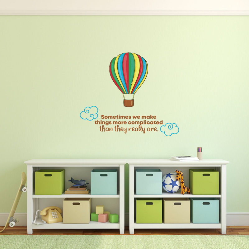 Text & Numbers Wall Decal, 18" H x 20" W x 0.05" D