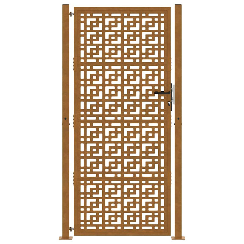 Weathering Steel Gate, Rusty, 105 x 205 cm