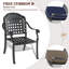 Chaise de patio en fonte d'aluminium