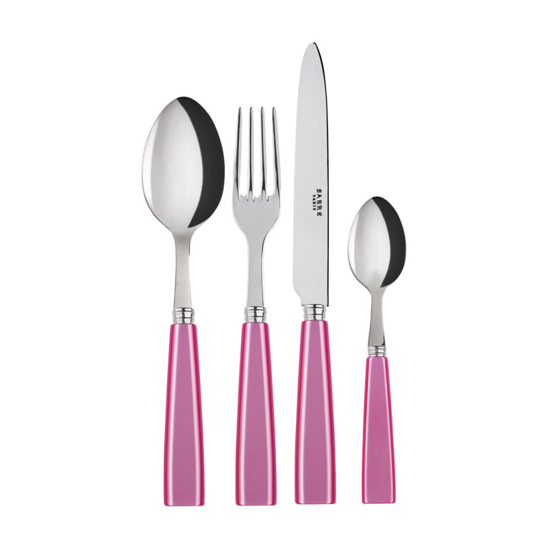 Sabre Paris - 4 Pieces Cutlery Set Icône, Pink